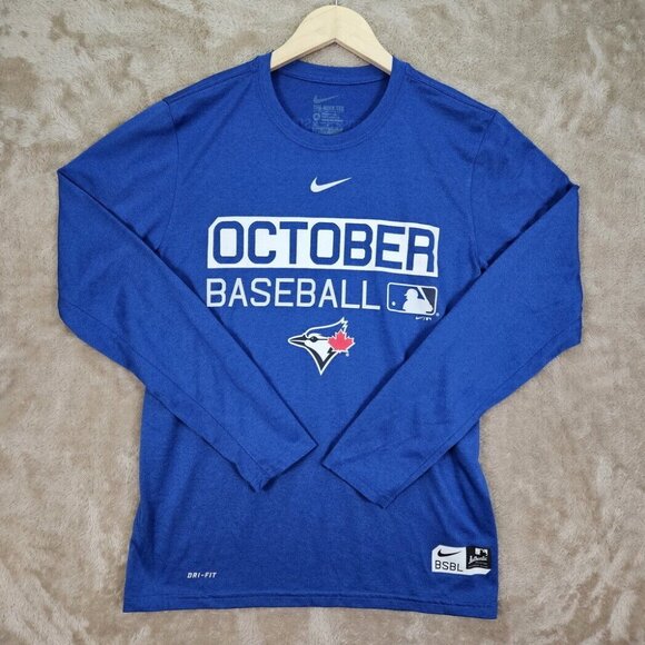 Toronto Blue Jays Nike October Baseball Postseason Shirt Adult Size M Blue MLB - Picture 1 of 10
